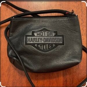 Harley-Davidson Black Leather Belt Bag